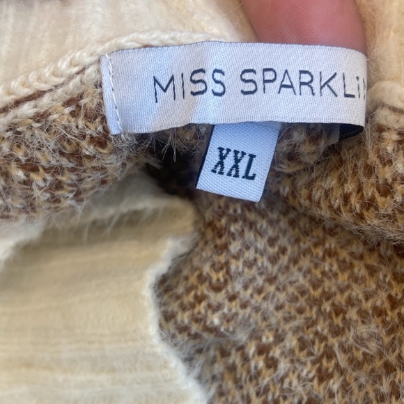 NEW! Cream Tan Brown Leopard Open Cardigan Sweater S L 1X 2X - Picture 6 of 12